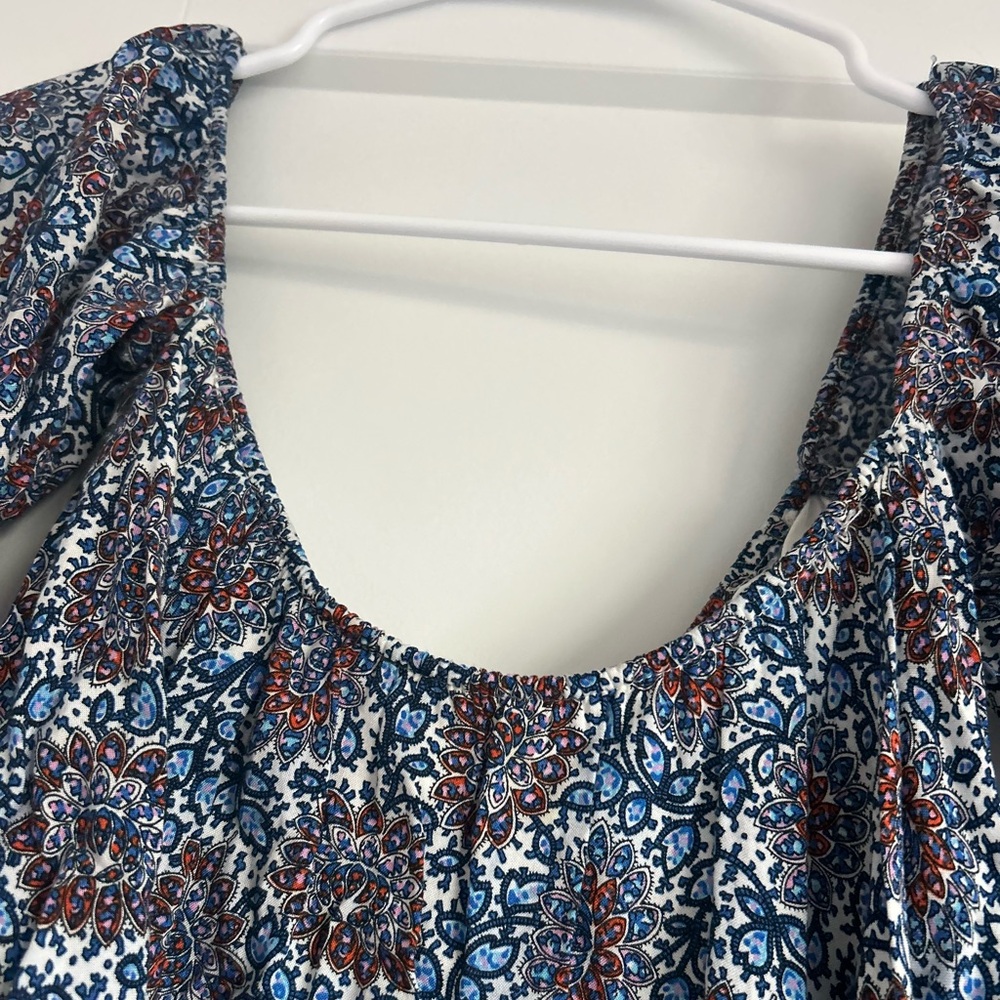 Patterned Off The Shoulder Blouse - image 6